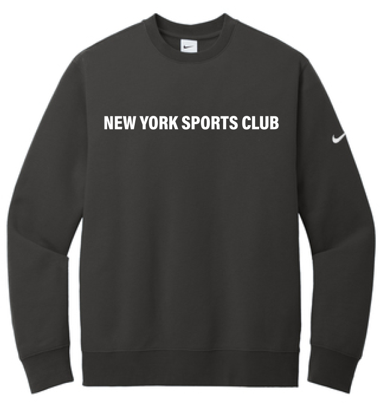 Nike Logo Charcoal Crewneck