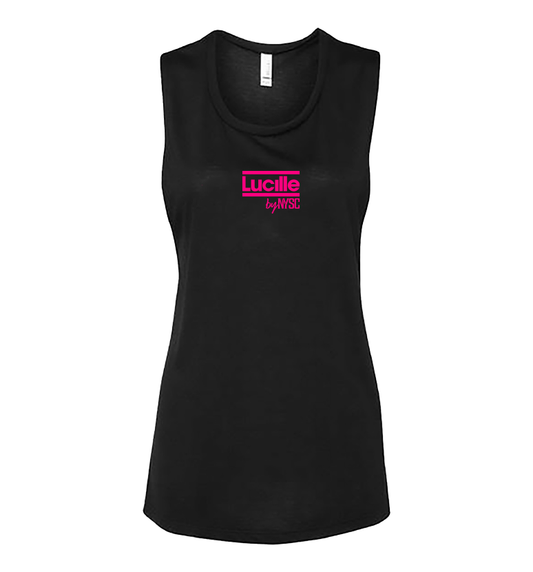 Lucille by NYSC Black Flowy Muscle Tank