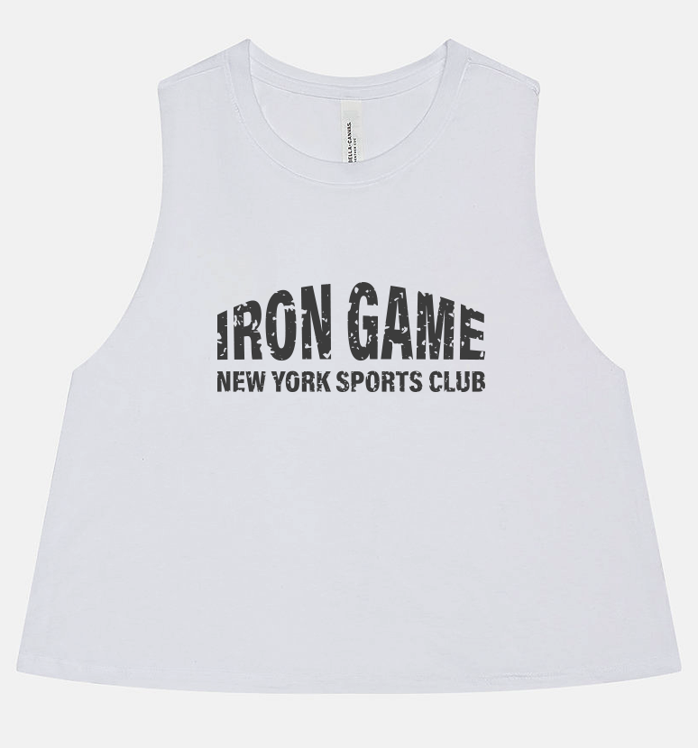 Iron Game Racerback Crop Tank