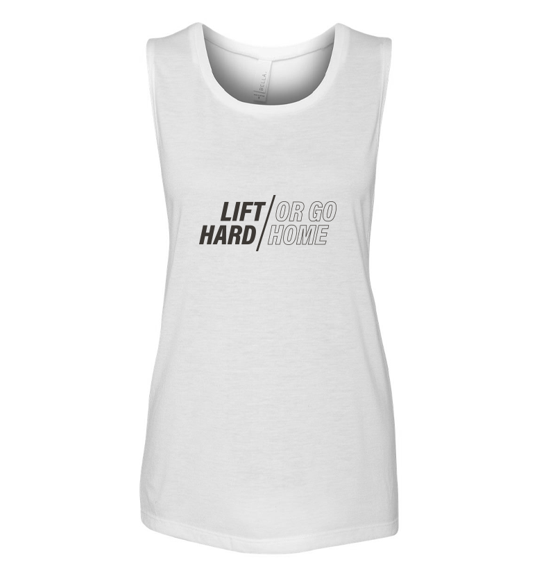 Lift Hard/Go Home Women's Flowy Muscle Tank